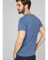 Мужская синяя футболка с принтом от s.Oliver