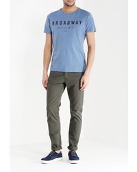 Мужская синяя футболка от Broadway