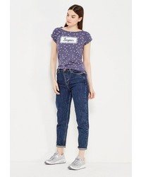 Женская синяя футболка от Bruebeck