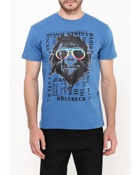 Мужская синяя футболка от Bruebeck