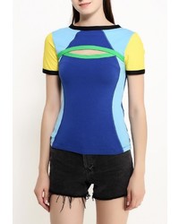 Женская синяя футболка от Diesel