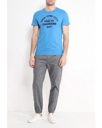 Мужская синяя футболка от Frank NY