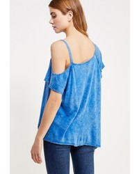 Женская синяя футболка от Free People