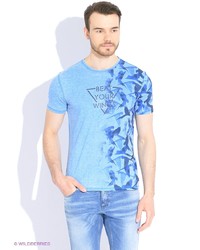 Мужская синяя футболка от GUESS