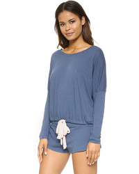 Женская синяя футболка от Eberjey