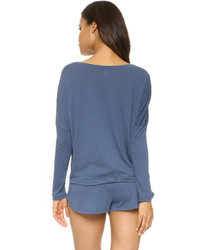 Женская синяя футболка от Eberjey