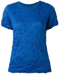 Женская синяя футболка от Issey Miyake