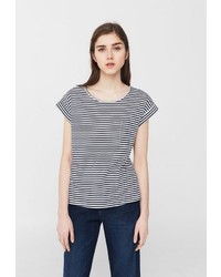 Женская синяя футболка от Mango