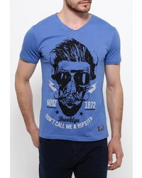 Мужская синяя футболка от Mezaguz