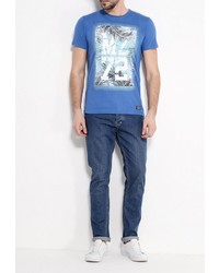 Мужская синяя футболка от Mezaguz