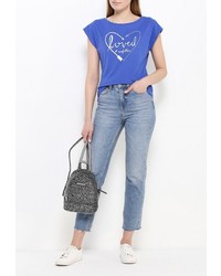 Женская синяя футболка от Modis