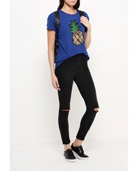 Женская синяя футболка от Modis