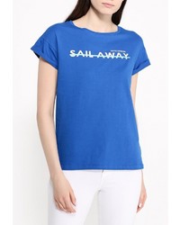 Женская синяя футболка от Modis