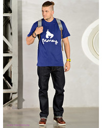 Мужская синяя футболка от Money