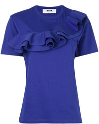 Женская синяя футболка от MSGM