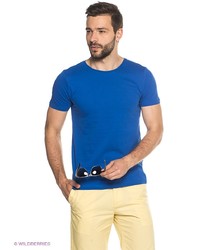 Мужская синяя футболка от Oodji