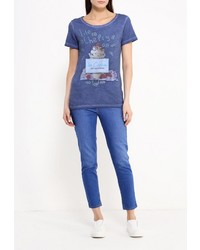 Женская синяя футболка от Perfect J