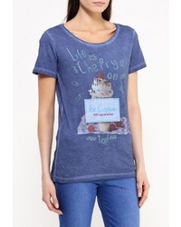 Женская синяя футболка от Perfect J