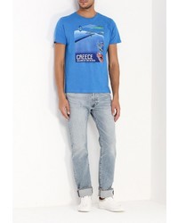 Мужская синяя футболка от Piazza Italia