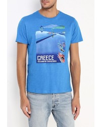 Мужская синяя футболка от Piazza Italia