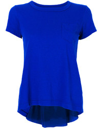 Женская синяя футболка от Sacai
