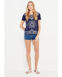 Женская синяя футболка от SPRINGFIELD