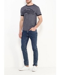 Мужская синяя футболка от Superdry
