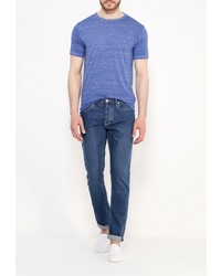 Мужская синяя футболка от Topman