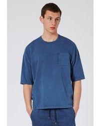 Мужская синяя футболка от Topman