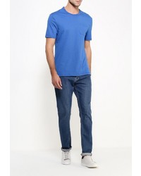 Мужская синяя футболка от Topman