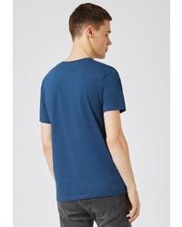 Мужская синяя футболка от Topman