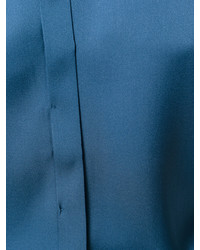 Синяя шелковая блузка от Vince