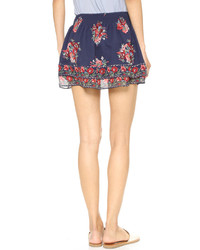 Синяя шелковая юбка от Joie