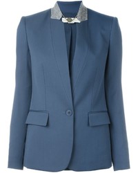 Женская синяя шерстяная куртка от Stella McCartney