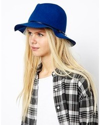 Женская синяя шерстяная шляпа от Esprit