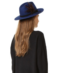 Женская синяя шерстяная шляпа от Club Monaco