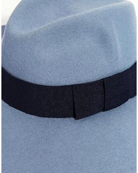 Женская синяя шерстяная шляпа от Catarzi