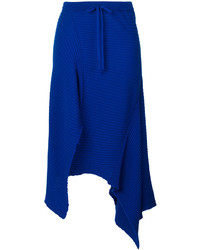 Синяя шерстяная юбка от MARQUES ALMEIDA