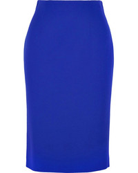 Синяя юбка-карандаш от Alexander McQueen