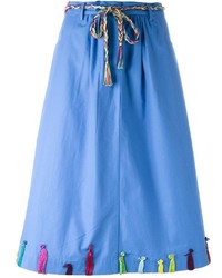 Синяя юбка от Mira Mikati