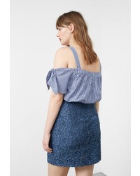 Синяя юбка от Violeta BY MANGO