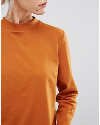 Табачная блузка от Monki