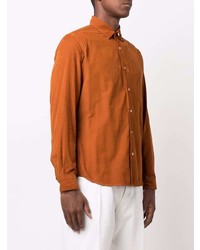 Мужская табачная джинсовая рубашка от Altea