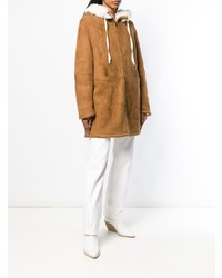 Женская табачная дубленка от Saint Laurent