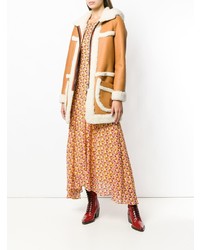 Женская табачная дубленка от Coach