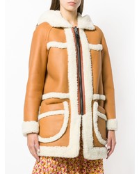 Женская табачная дубленка от Coach