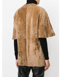 Женская табачная дубленка от Drome