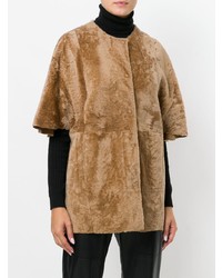 Женская табачная дубленка от Drome