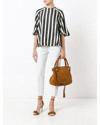 Табачная замшевая большая сумка от Chloé