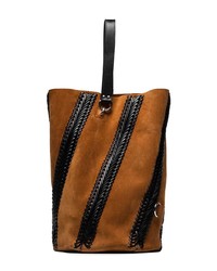 Табачная замшевая сумка-мешок от Proenza Schouler